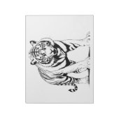 ベク威厳のあるタアートのトラはっきりしたガーシルエット ノートパッド (回転)