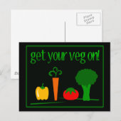 ベグを着けろ！さまざまな野菜を使って ポストカード (正面/裏面)