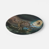 ベグビジア·ツリー·ムーン·ランドスケープ ペーパープレート (アングル)