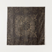 ベグビジル-バイキングコンパスオーナメント タペストリー (正面(横))