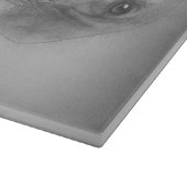 ベグル犬は鉛筆描を持っている カッティングボード (角)