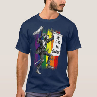 ベゲイドクスクレインボーフラッグLGBQミーム Tシャツ