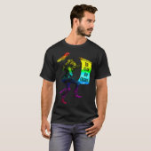 ベゲイドクスクレインボーフラッグLGBTQミーム Tシャツ (正面フル)