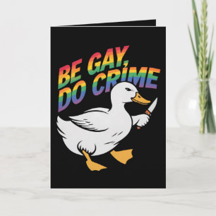 ベゲイドグースおもしろいレインボープライドLGBTQ カード