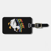 ベゲイドグースおもしろいレインボープライドLGBTQ ラゲッジタグ (正面横)
