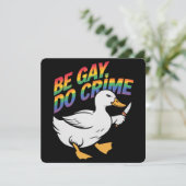 ベゲイドグースおもしろいレインボープライドLGBTQ 招待状 (スタンド正面)