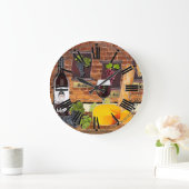 ベコヴィネヤードワインクロック ラージ壁時計 (ホーム)