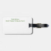 ベゴニアの花 ラゲッジタグ (裏面横)