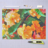 ベゴニアの花 薄葉紙 (クラフト)