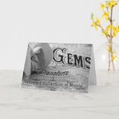 ベゴニアジェムズピアノフォルテ カード (黄色い花)