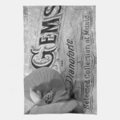 ベゴニアジェムズピアノフォルテ キッチンタオル (縦)