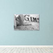 ベゴニアジェムズピアノフォルテ キャンバスプリント (インサイチュ (ウッドフロア))