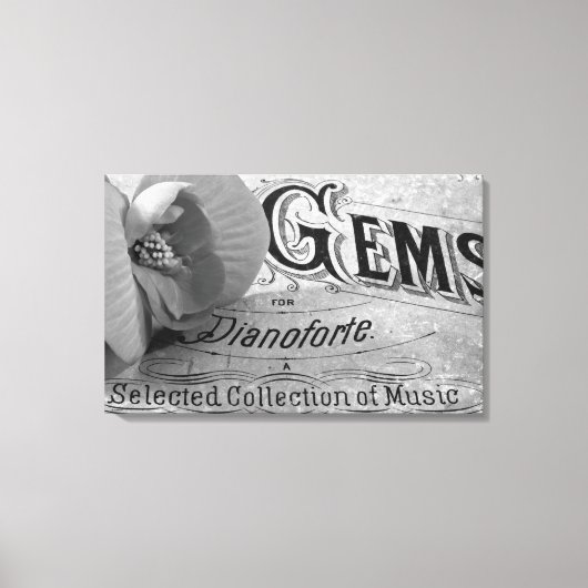 ベゴニアジェムズピアノフォルテ キャンバスプリント (正面)