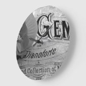 ベゴニアジェムズピアノフォルテ ラージ壁時計 (傾斜)