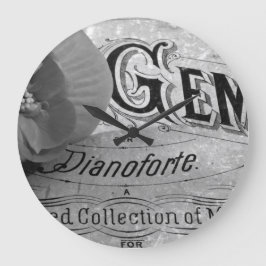 ベゴニアジェムズピアノフォルテ ラージ壁時計