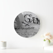 ベゴニアジェムズピアノフォルテ ラージ壁時計 (ホーム)