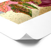 ベゴニアプリント、ポスター（マット） ポスター (角)