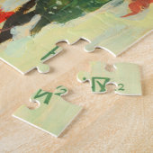 ベゴニアマクラタホームガーデンプラント絵画フローラ ジグソーパズル (側面)