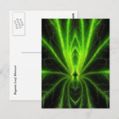 ベゴニアリーフ抽象芸術 ポストカード (正面/裏面)