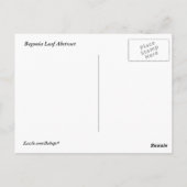 ベゴニアリーフ抽象芸術 ポストカード (裏面)