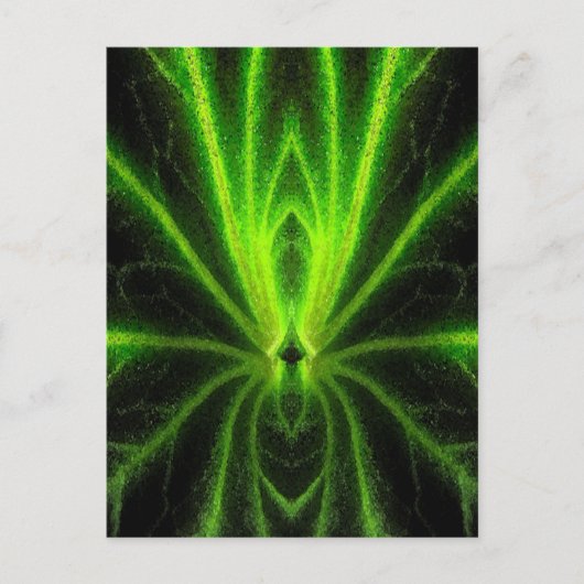 ベゴニアリーフ抽象芸術 ポストカード (正面)