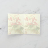 ベゴニアヴィンテージ誕生日の挨拶 カード (内部)