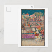 ベゴニア絵画スのはがき ポストカード (正面/裏面)
