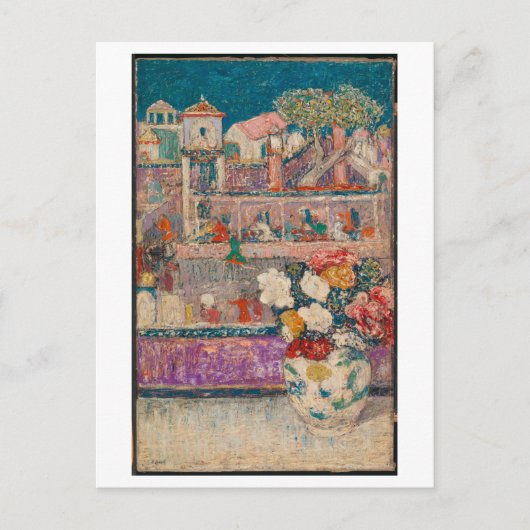 ベゴニア絵画スのはがき ポストカード (正面)