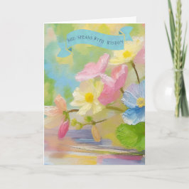 ベゴニア花瓶，聖書聖句マザー・デイ シーズンカード