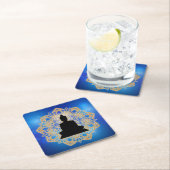 ベサックデイブッダとマンダラヴァイサカプルニマ スクエアペーパーコースター (インサイチュ)