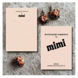 ベシンプルージュイヤリングディスプレイ名刺 名刺