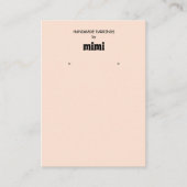 ベシンプルージュイヤリングディスプレイ名刺 名刺 (正面)