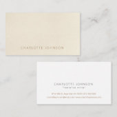 ベシンプルージュブラウンプレーンプロフェッショナル 名刺 (正面/裏面)