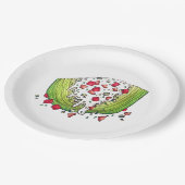 ベジアイスバーグレタスくさびサラダ食品グルメ ペーパープレート (アングル)