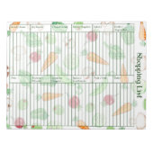 ベジエショッピング一覧 ノートパッド (正面)