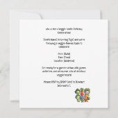 ベジエスタイル:誕生日ベグ – アウト！ 招待状 (裏面)