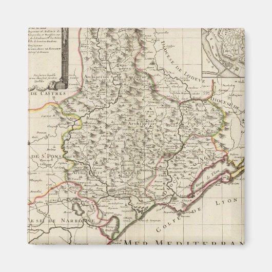 ベジエフランス マグネット (正面)