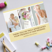 ベジエレガントエ結婚の写真コラージュ ポストカード