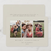 ベジエレガントミニマルュフレームのトリプルフォト シーズンカード (正面/裏面)