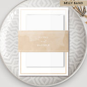 ベジエレガントュクリームウォーター結婚カラー 招待状ベリーバンド