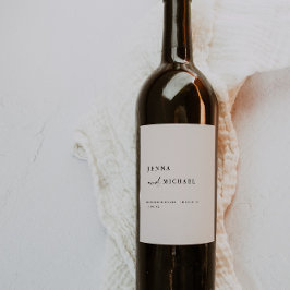 ベジエレガントュスクリプ結婚ト名のカスタム ワインラベル