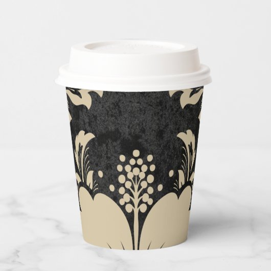 ベジエレガントュダマスククリスマスカスタムエレガント 紙コップ (左)