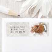 ベジエレガントュダマスク結婚式の写真家 ラベル (インサイチュ)