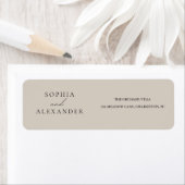 ベジエレガントュミニマル結婚リスト ラベル (インサイチュ)