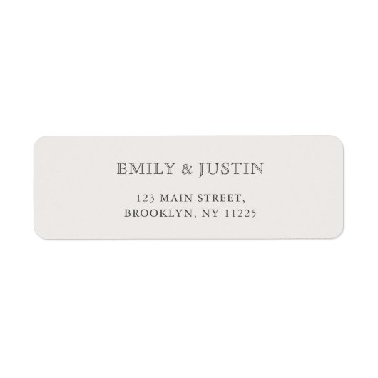 ベジエレガントュ結婚ーの住所 ラベル (正面)