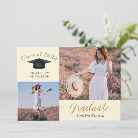 ベジエレガントュ3写真卒業発表 案内状 (スタンド正面)