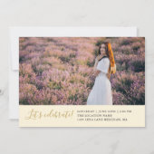 ベジエレガントュ3写真卒業発表 案内状 (裏面)