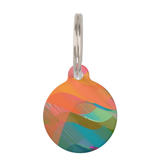 ベジエ海 ペット　ネームタグ (正面)