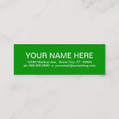 ベジエ(モダン正方形) スキニー名刺 (裏面)