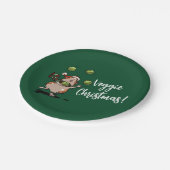 ベジクリスマス!モルモットもやしのジャグリング ペーパープレート (アングル)